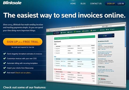 Blinksale-Best Online Invoicing Applications