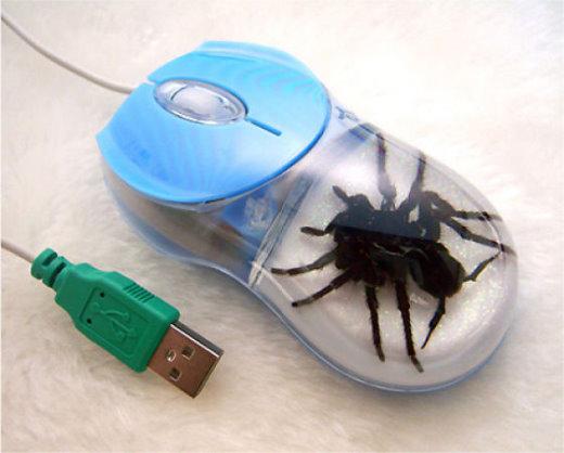 TechieApps-Most Interesting Computer Mouse Designs-Creepy Spider Mouse