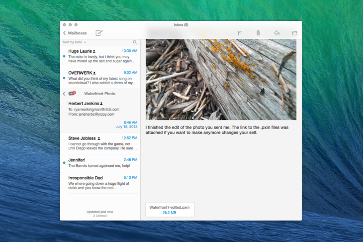 7. OS X Mail Redesign by r2ds