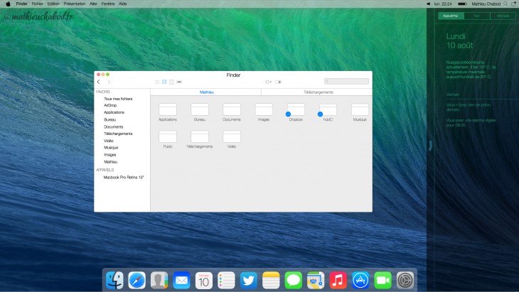 9. OS X Concept by Mathieu Chabod