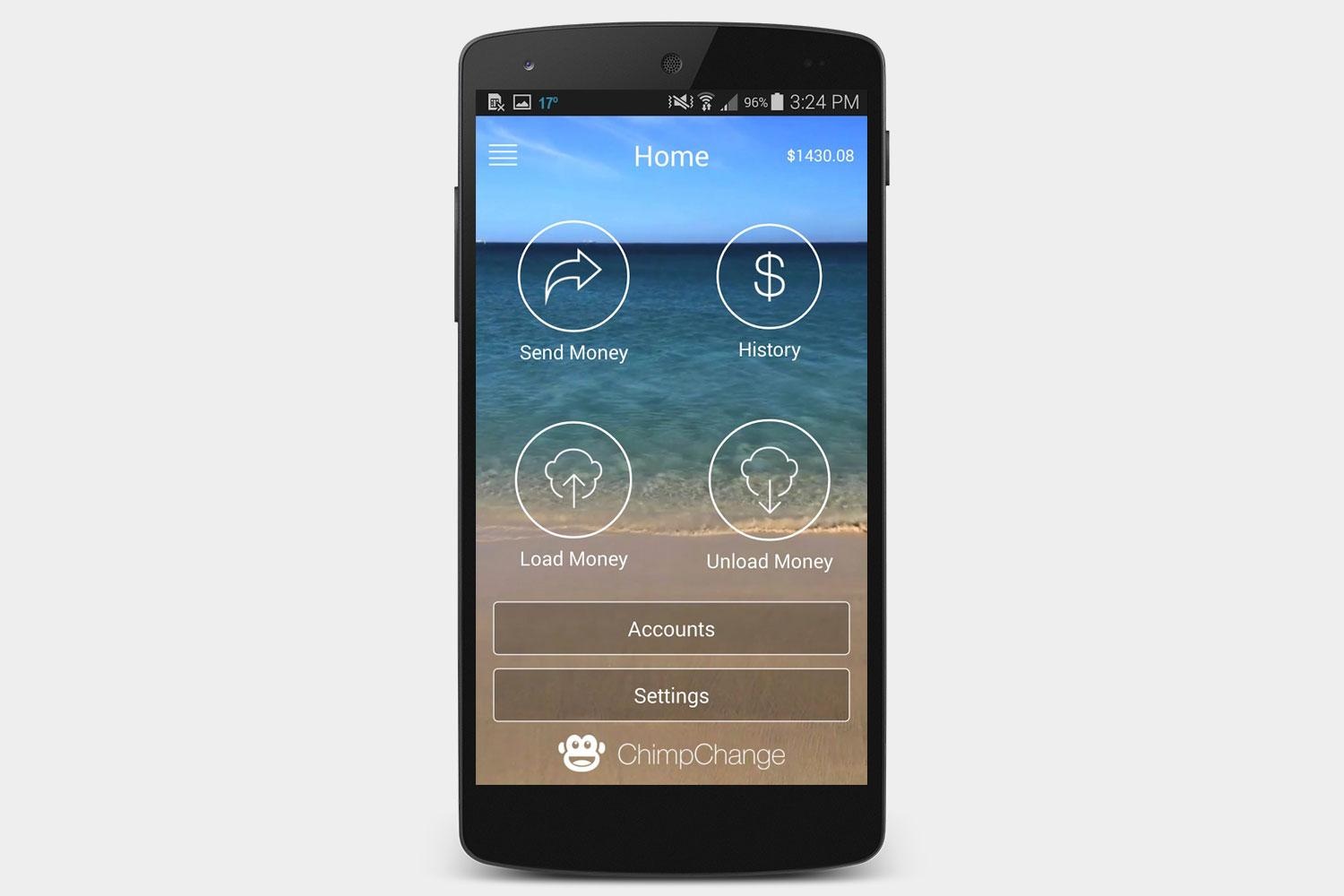 Chimpchange - money transfer app
