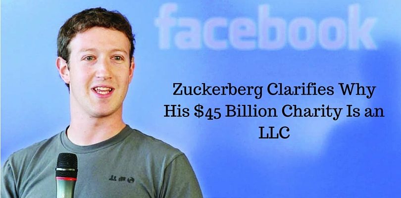 zuckerberg billion charity LLC