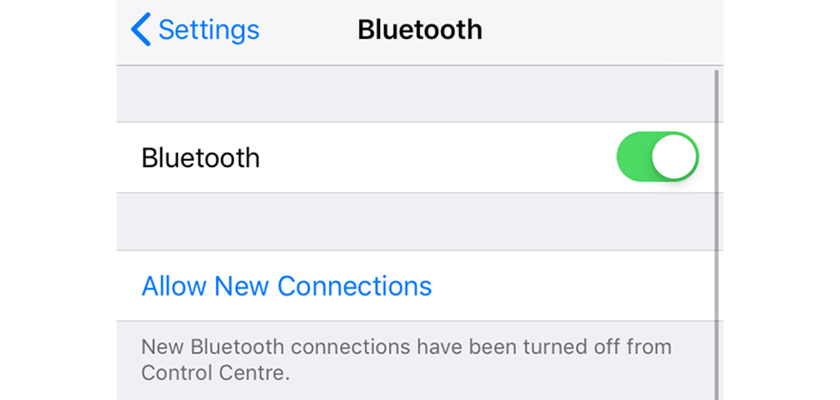 Disable Bluetooth on the iPhone