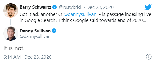 Danny Sullivan Twitter Reply
