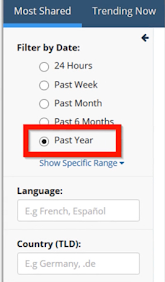 Then select the past year option.