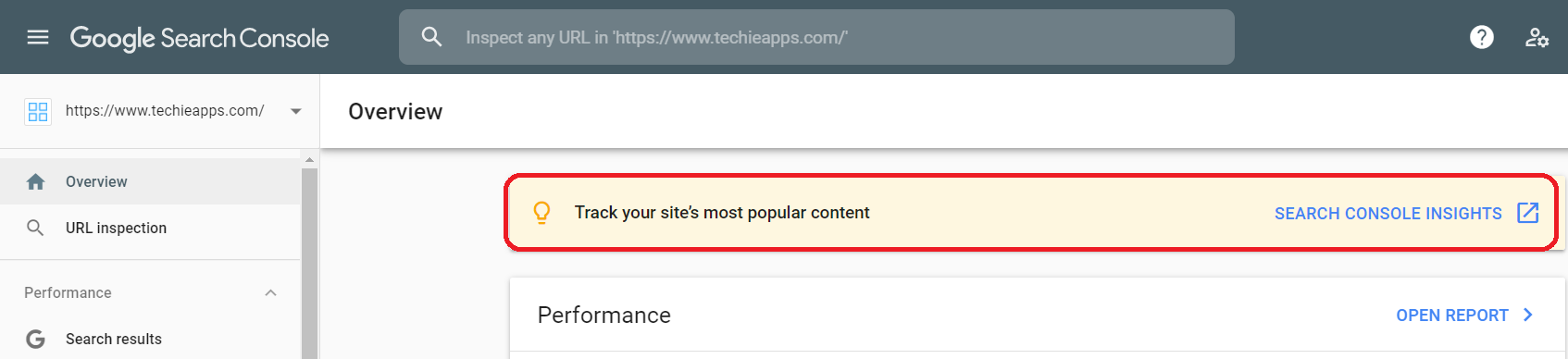 Google Search Console Insights Techieapps